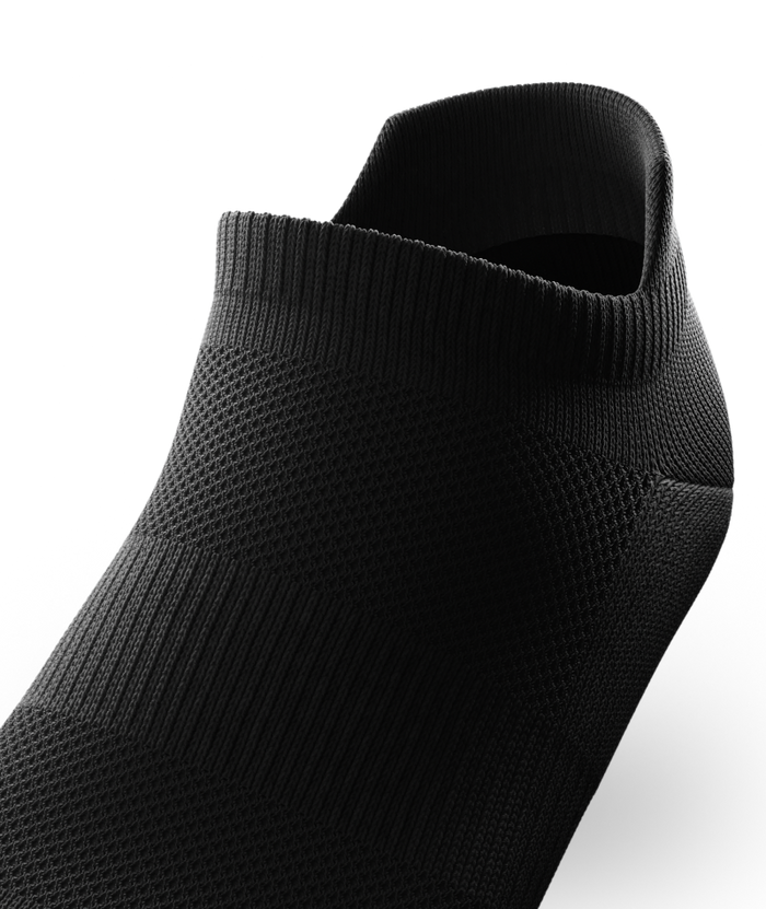 Flagship Black Athletic Ankle Socks