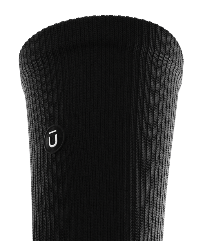 Flagship Black Athletic Crew Socks V1 3-Pack