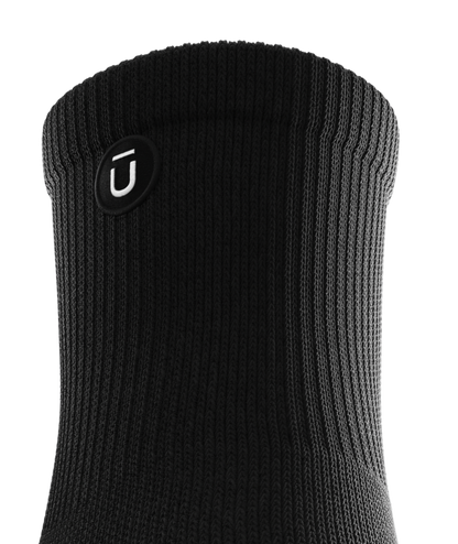 Flagship Black Athletic Quarter Socks 6-Pack