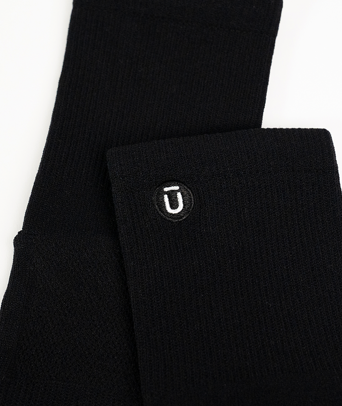 Flagship Black Athletic Quarter Socks V1 6-Pack
