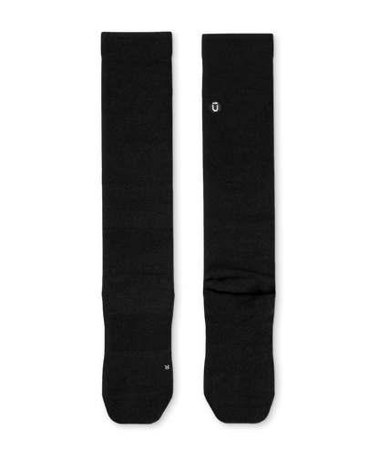 Flagship Black Merino Wool Knee High Compression Socks