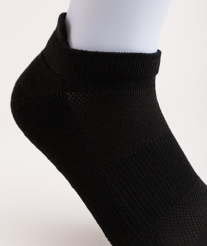 Flagship Black Supima Cotton Ankle Socks 6-Pack