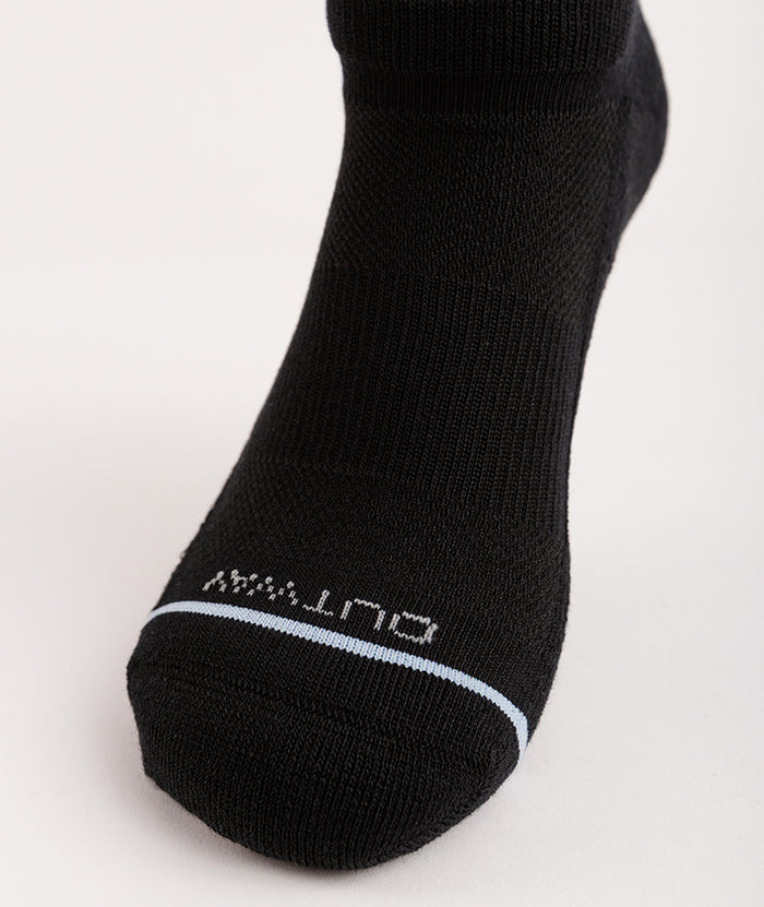 Flagship Black Supima Cotton Ankle Socks 6-Pack