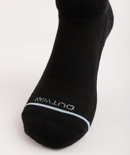 Flagship Black Supima Cotton Ankle Socks 6-Pack