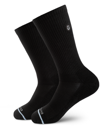 Flagship Black Supima Cotton Crew Socks