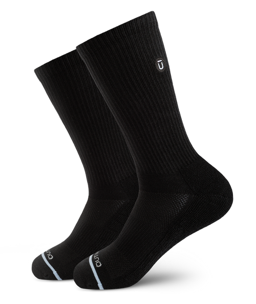 Flagship Black Supima Cotton Crew Socks