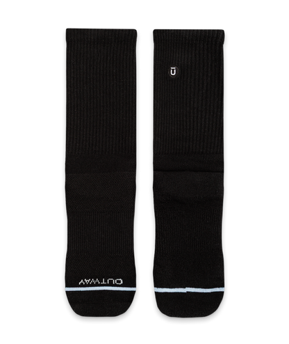 Flagship Black Supima Cotton Crew Socks