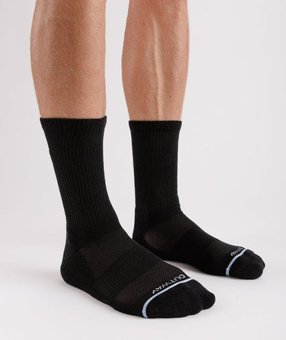 Flagship Black Supima Cotton Crew Socks