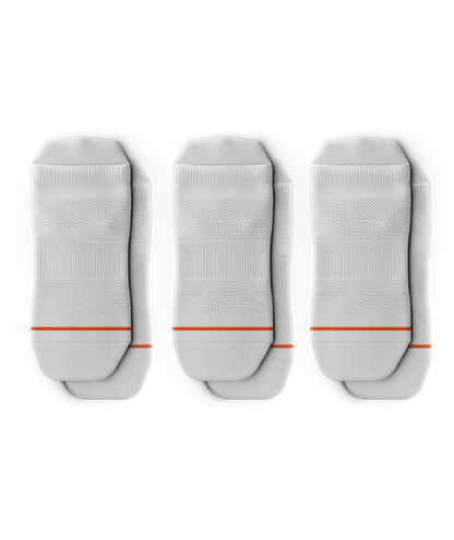 Flagship White Athletic Ankle Socks 3-Pack