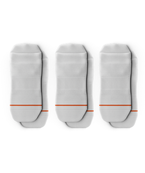 Flagship White Athletic Ankle Socks 3-Pack