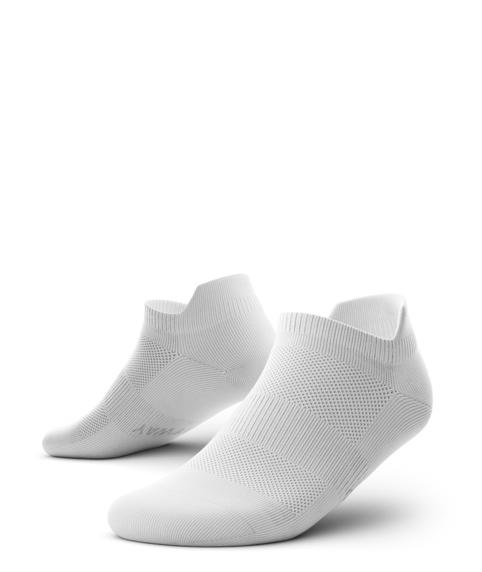 Flagship White Athletic Ankle Socks V1