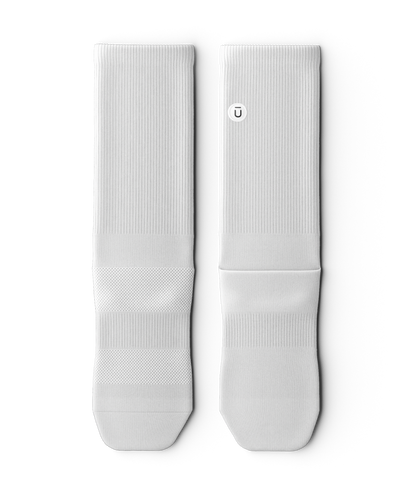 Flagship White Athletic Crew Socks V1