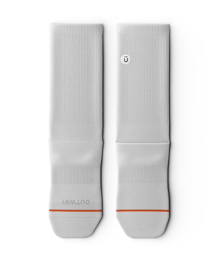 Flagship White Athletic Crew Socks
