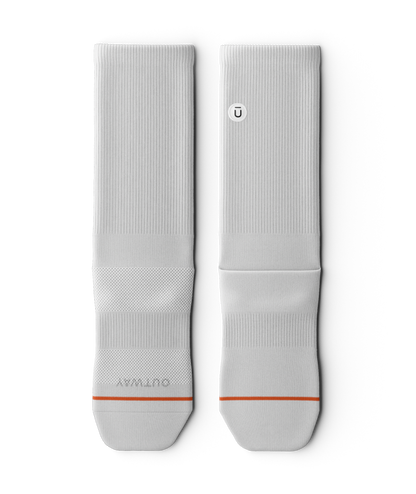 Flagship White Athletic Crew Socks