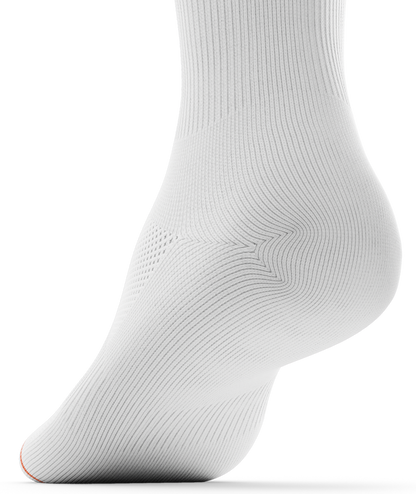 Flagship White Athletic Crew Socks