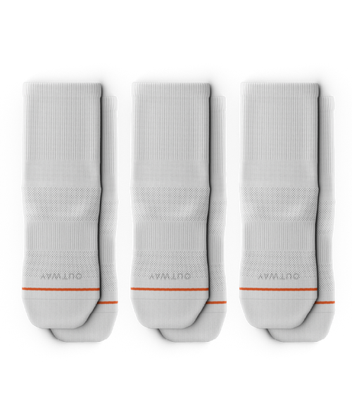 Flagship White Athletic Quarter Socks 3-Pack