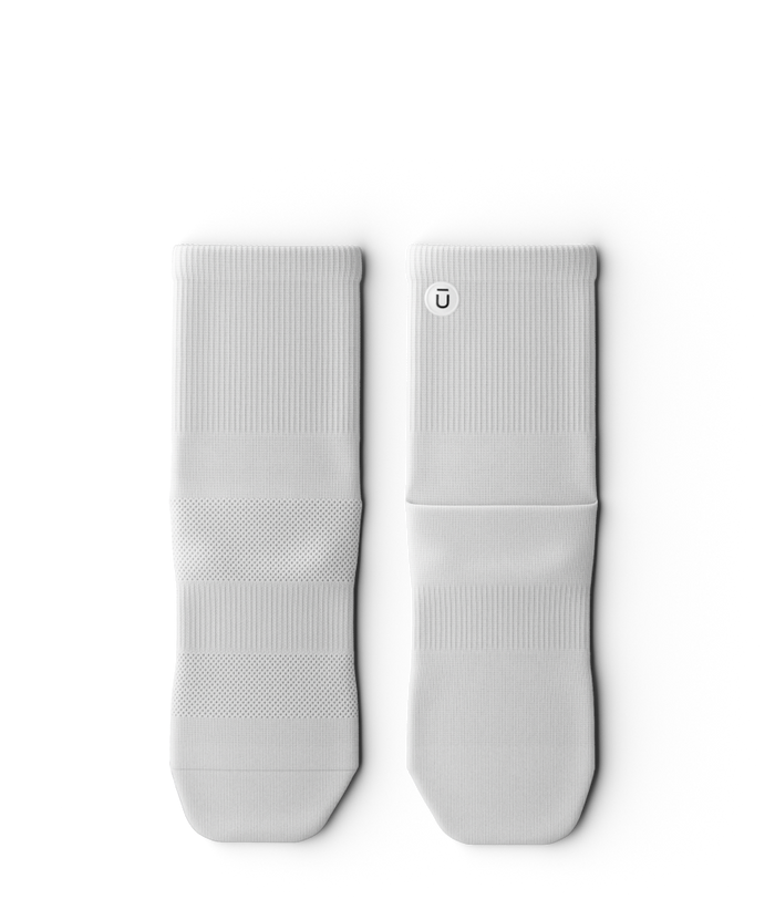 Flagship White Athletic Quarter Socks V1