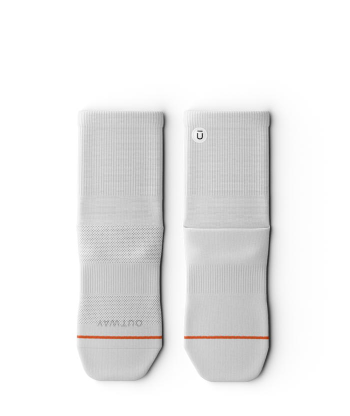 Flagship White Athletic Quarter Socks