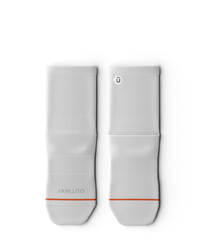 Flagship White Athletic Quarter Socks