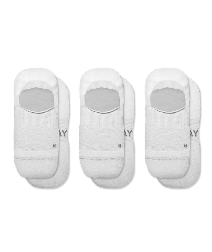 Flagship White No Show Socks 3-Pack
