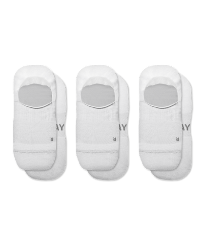 Flagship White No Show Socks 3-Pack