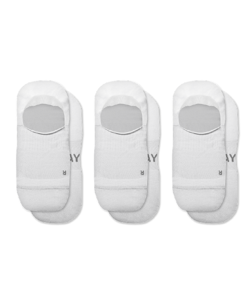 Flagship White No Show Socks 3-Pack