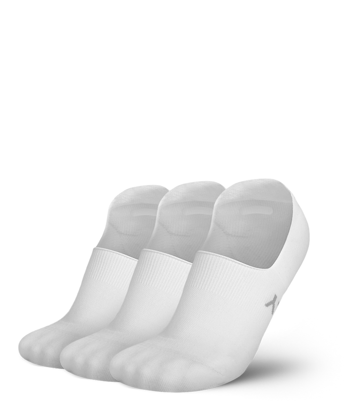 Flagship White No Show Socks 3-Pack