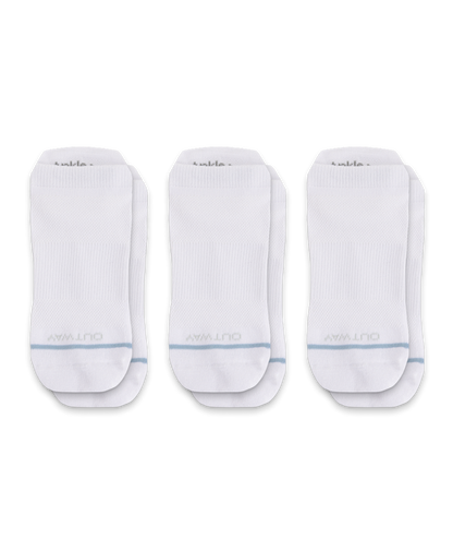 Flagship White Supima Cotton Ankle Socks 3-Pack