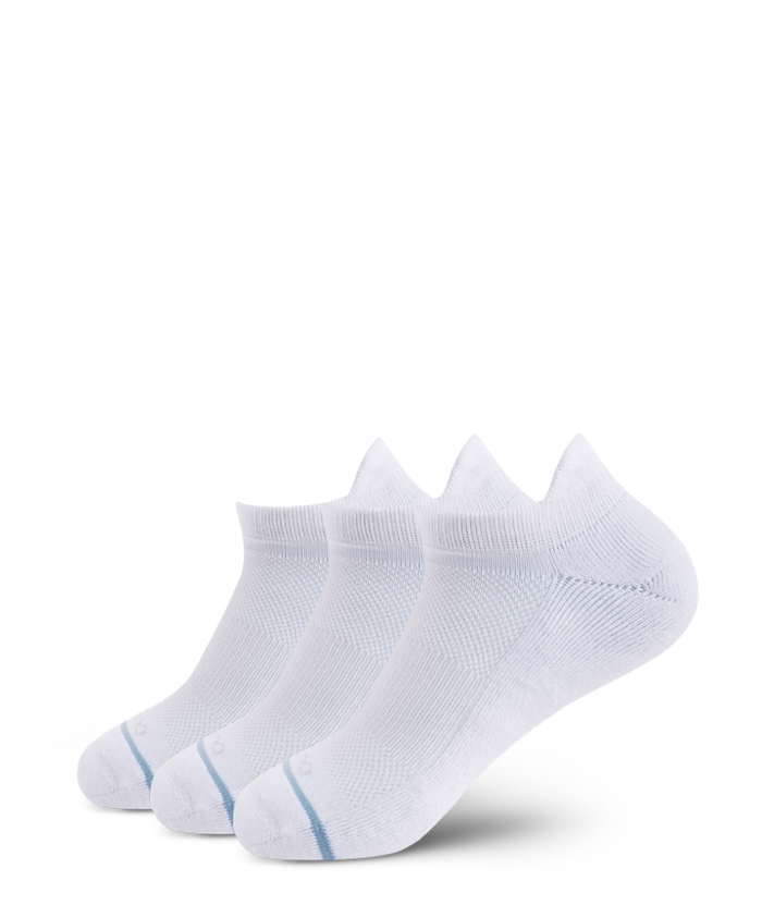 Flagship White Supima Cotton Ankle Socks 3-Pack