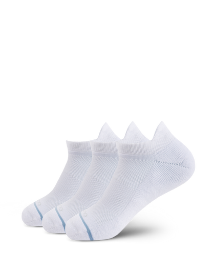 Flagship White Supima Cotton Ankle Socks 3-Pack