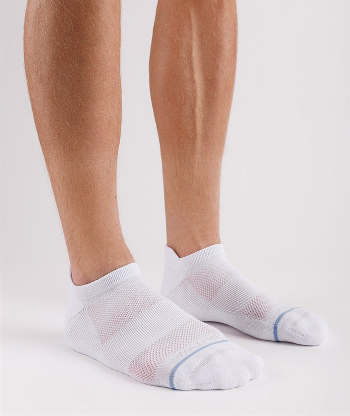 Flagship White Supima Cotton Ankle Socks 3-Pack
