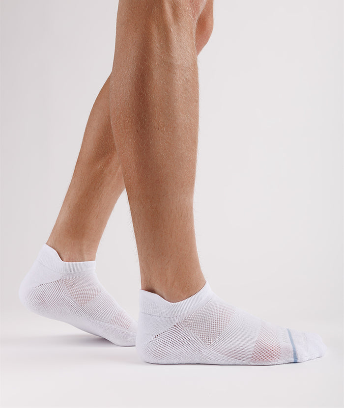 Flagship White Supima Cotton Ankle Socks 3-Pack