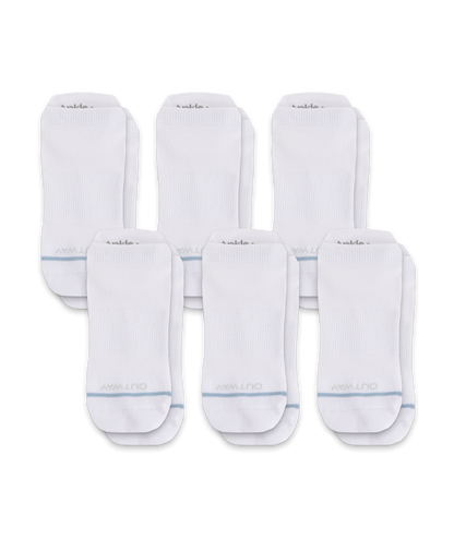 Flagship White Supima Cotton Ankle Socks 6-Pack