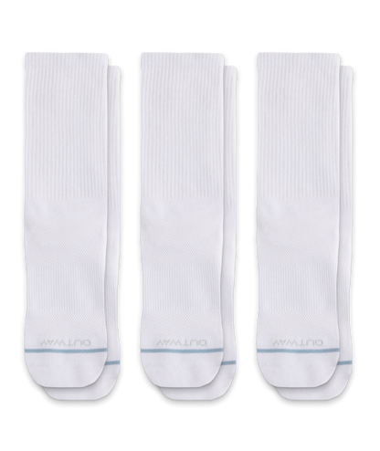 Flagship White Supima Cotton Crew Socks 3-Pack