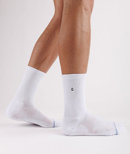 Flagship White Supima Cotton Crew Socks 6-Pack