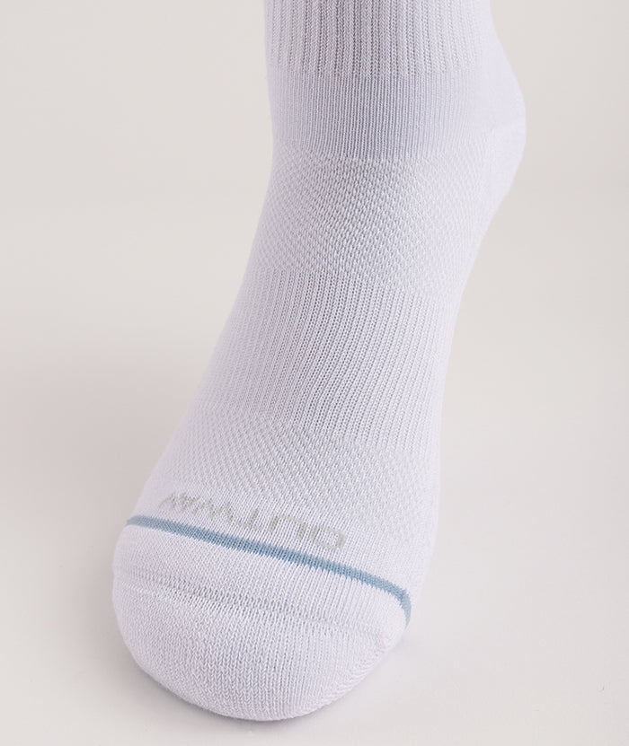 Flagship White Supima Cotton Quarter Socks 3-Pack