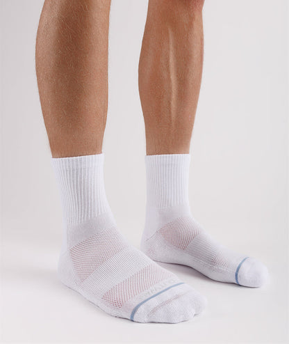 Flagship White Supima Cotton Quarter Socks 6-Pack