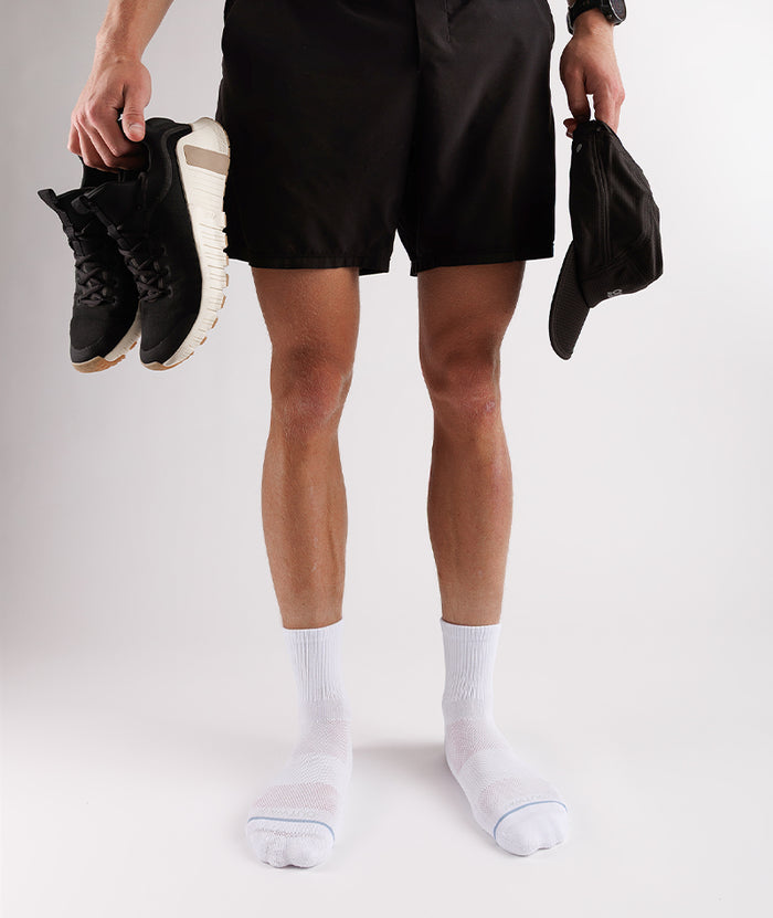 Flagship White Supima Cotton Quarter Socks 6-Pack