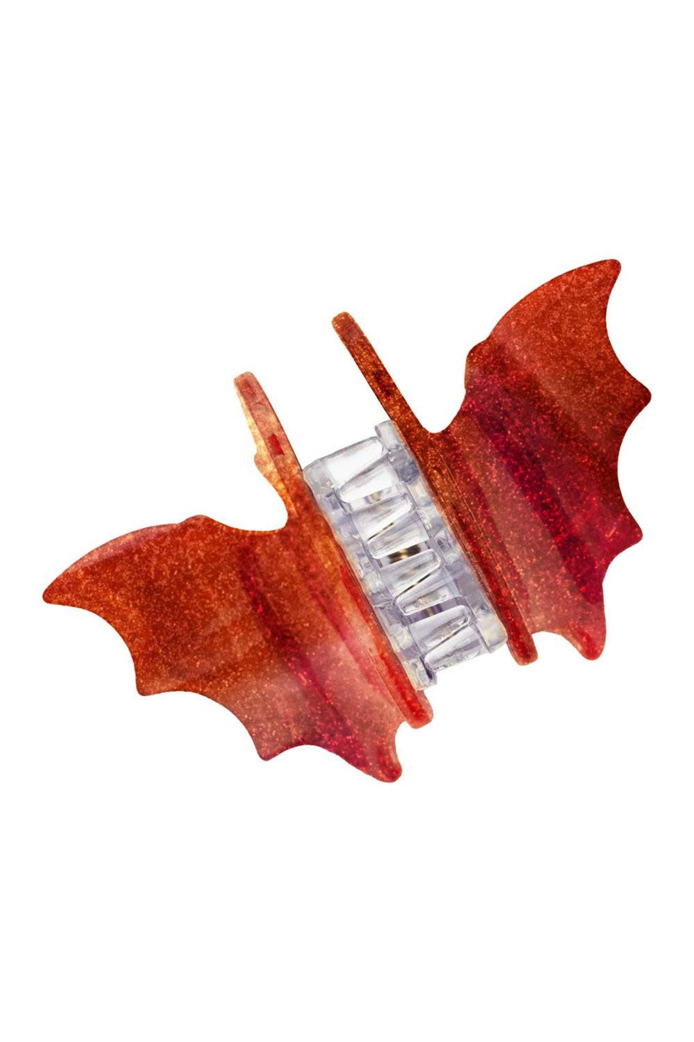 Bat Med Claw Clip Set [Red Glitter]
