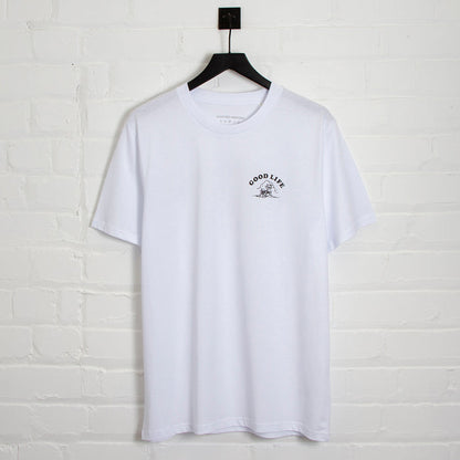 Good Life Black Print - Tshirt - White