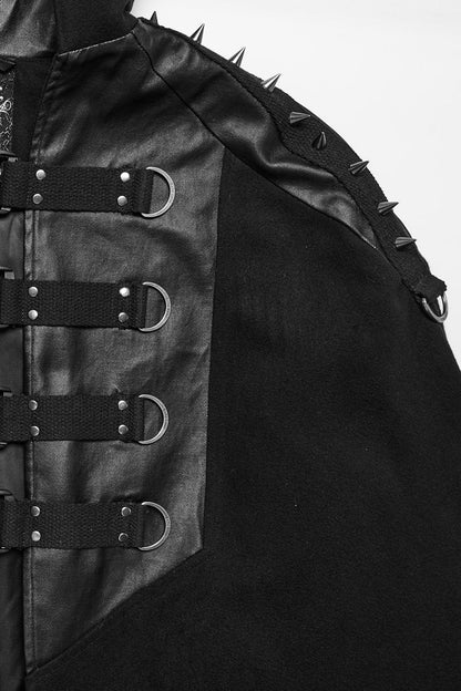 Black Vatican Spiked Cape