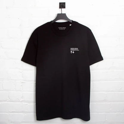 Green Sequence Sphere Back Print - Tshirt - Black