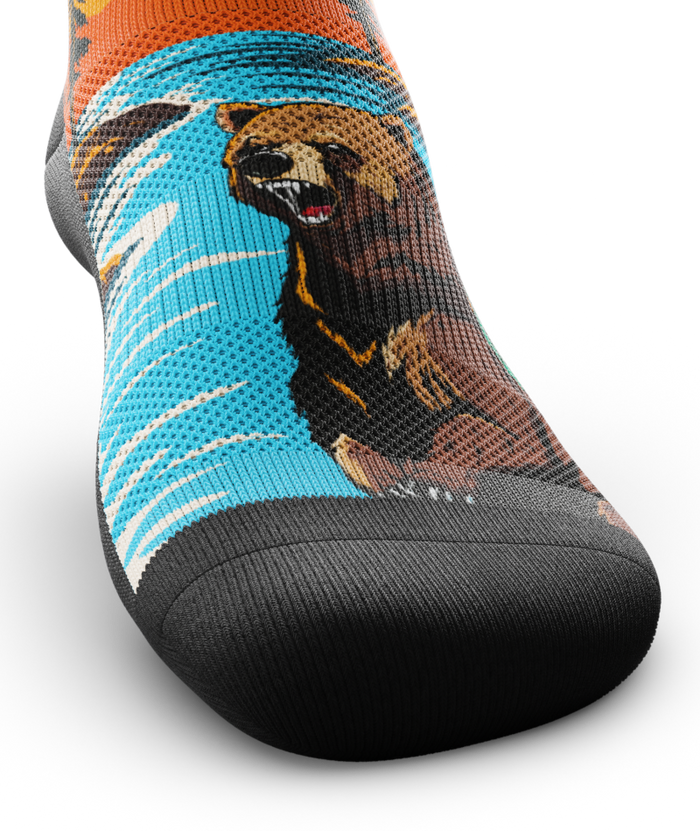 Grizzly Bear Athletic Quarter Socks