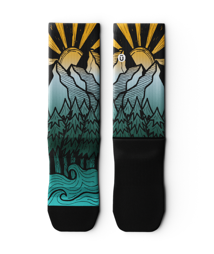 Happy Trails Athletic Crew Socks 3-Pack
