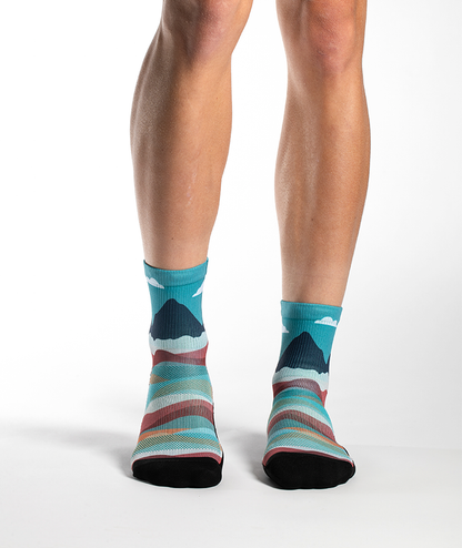 Head In The Clouds Athletic Quarter Socks