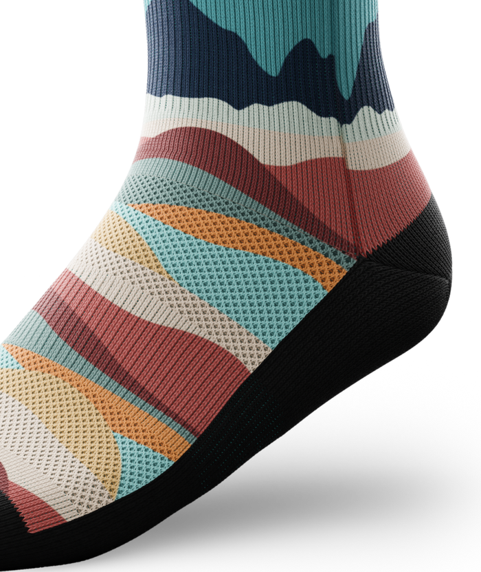 Head In The Clouds Athletic Quarter Socks