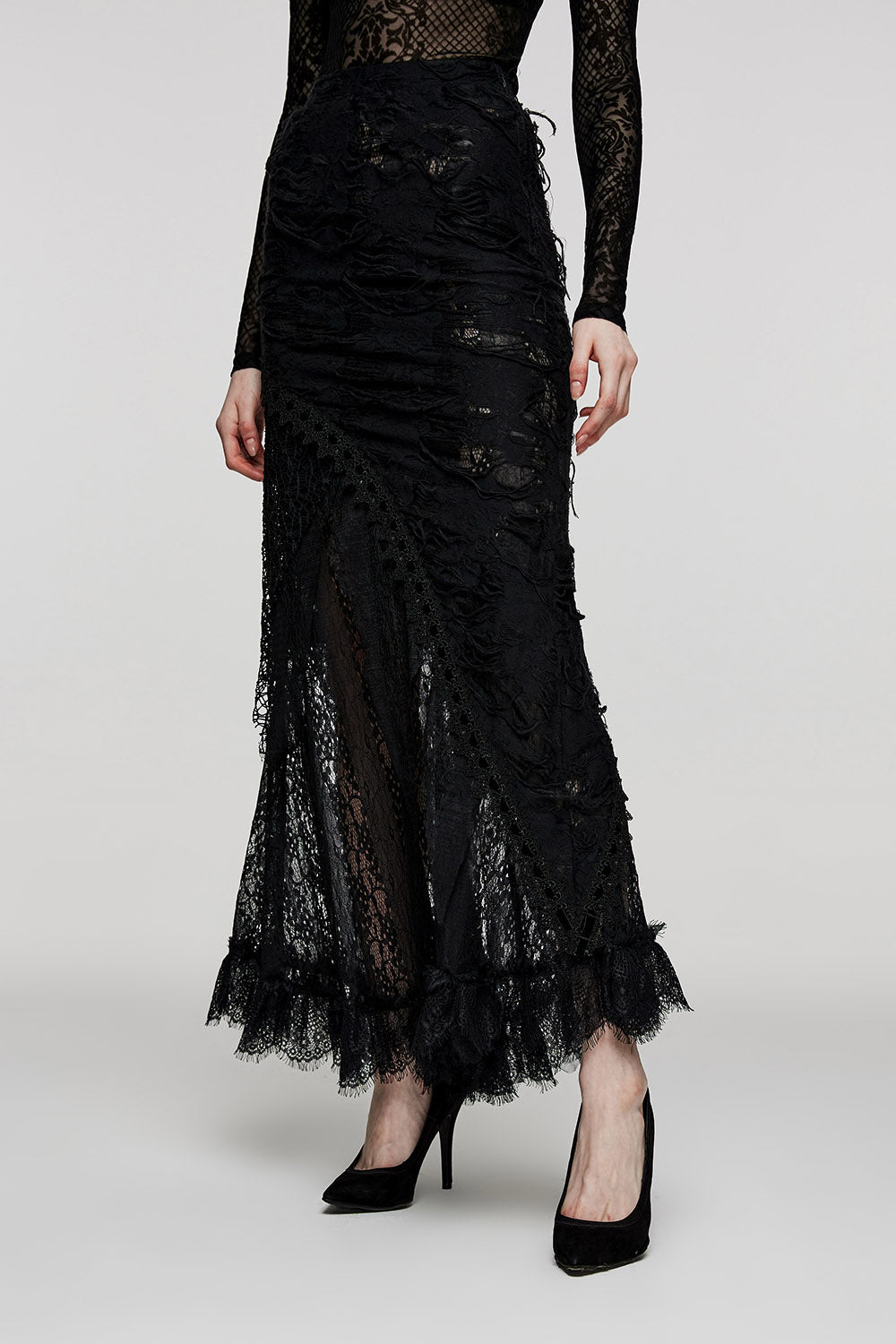 Annabel Lee Tattered Lace Skirt