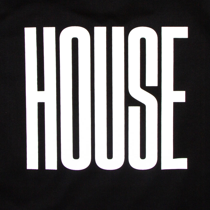 Higher House Back Print - Hood - Black