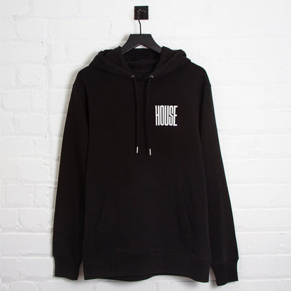 Higher House Back Print - Hood - Black