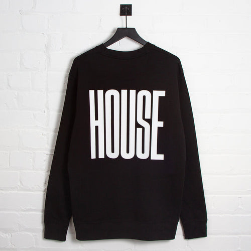 Higher House Back Print - Sweatshirt - Black